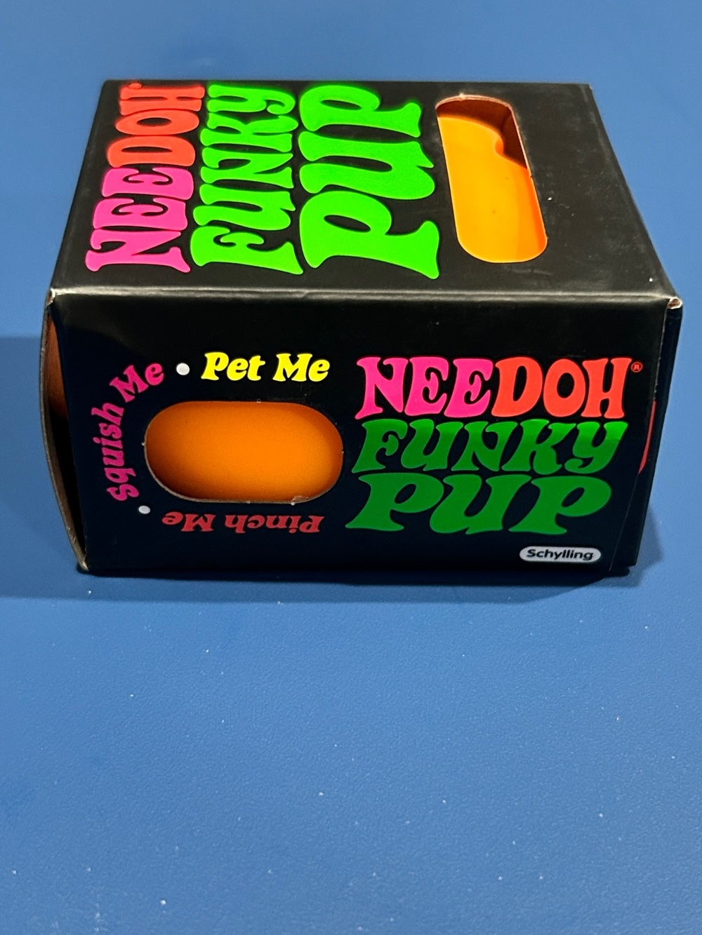 NEEDOH Funky Pup Orange Squishy Toy by